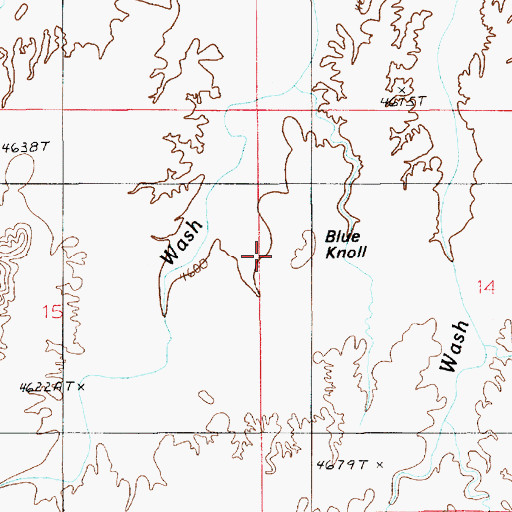 Topographic Map of Blue Knoll, UT