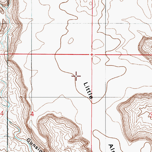 Topographic Map of Alstrom Point, UT
