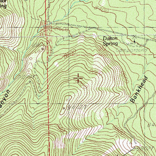 Topographic Map of Baker Guard Station, UT