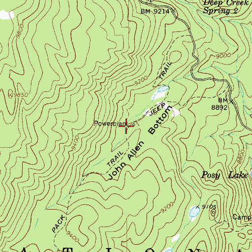 Topographic Map of Beck Electronic Site, UT