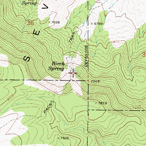 Topographic Map of Black Springs, UT