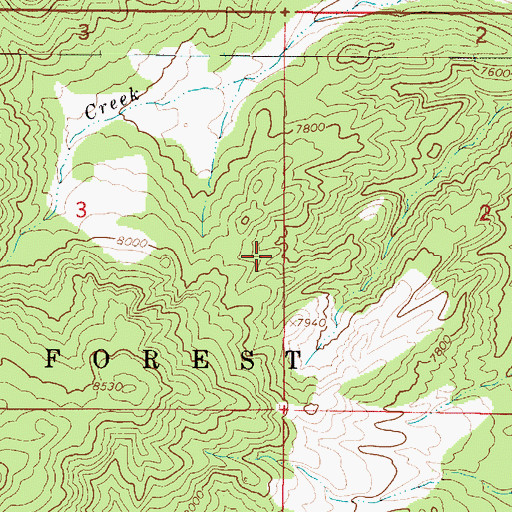Topographic Map of Canaan Bottom, UT