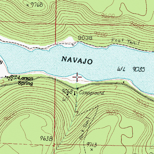 Topographic Map of Christensen Boating Site, UT