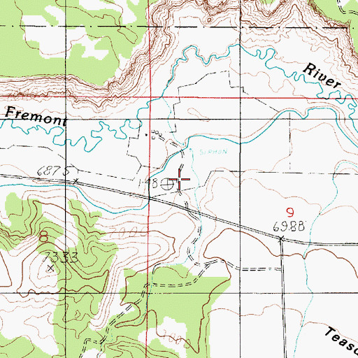 Topographic Map of Cigarette Hollow, UT