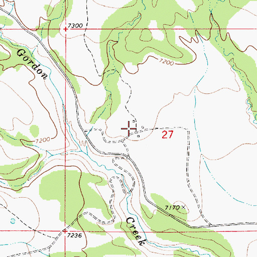 Topographic Map of Coal City, UT