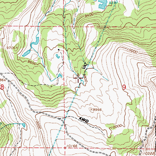 Topographic Map of Vat Tunnel, UT