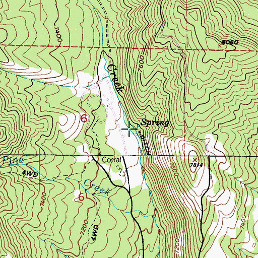 Topographic Map of Deer Creek Campground, UT