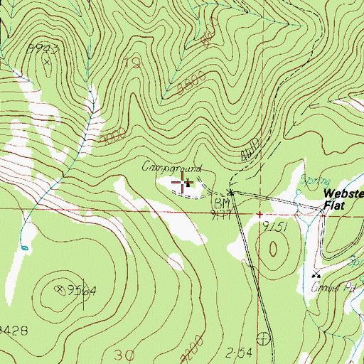 Topographic Map of Deer Haven Campground, UT