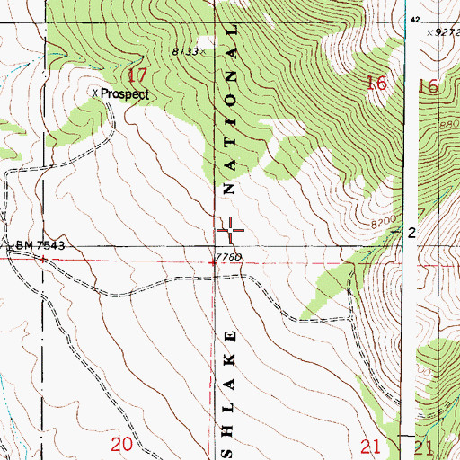 Topographic Map of Deer Study Plot, UT
