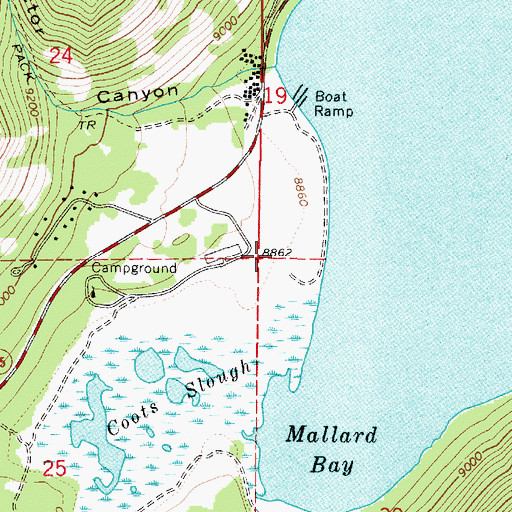 Topographic Map of Doctor Creek Group Area, UT