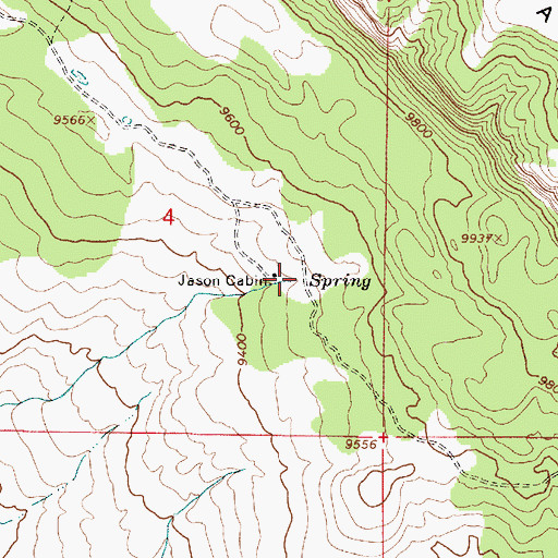 Topographic Map of Jason Spring, UT