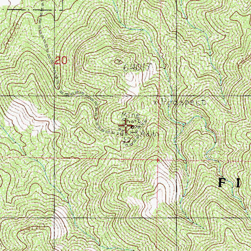Topographic Map of Jewkes Mine, UT
