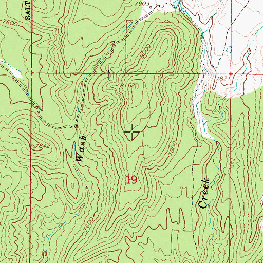 Topographic Map of Kaiparowitz Peak, UT
