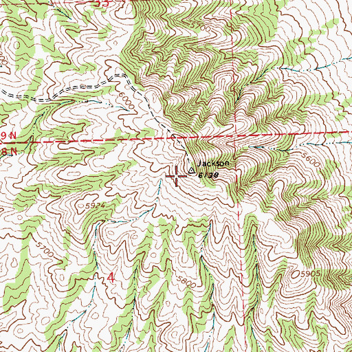 Topographic Map of Kilgore Ridge, UT