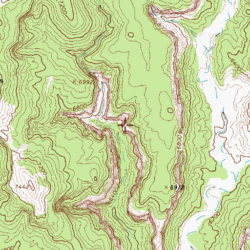 Topographic Map of Lamanite Arch, UT
