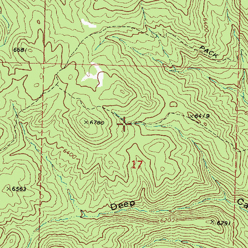 Topographic Map of Maple Spring, UT
