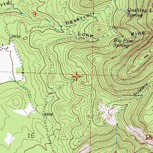 Topographic Map of Mud Spring, UT