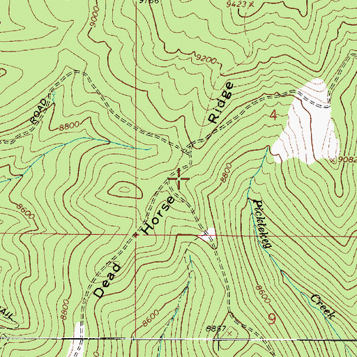 Topographic Map of Musinea Administrative Site, UT