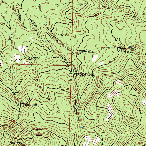 Topographic Map of Nervine Spring, UT