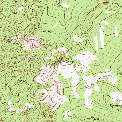 Topographic Map of Mount Pierson, UT