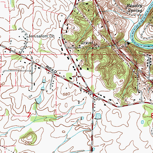 Topographic Map of Cypress Crest, AL