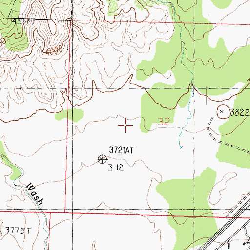 Topographic Map of Sandy Flat, UT