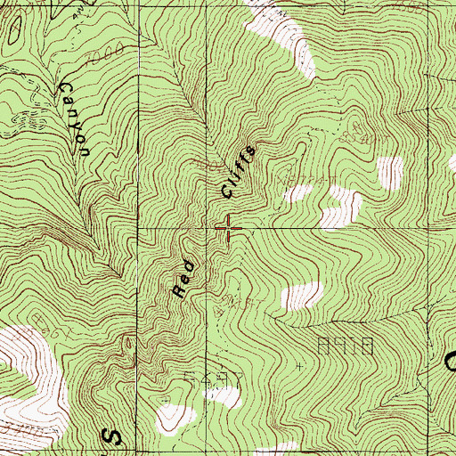 Topographic Map of Skyline Trail, UT