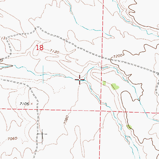 Topographic Map of Spring Branch, UT