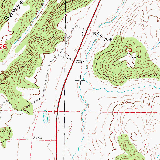Topographic Map of Spring Hollow, UT