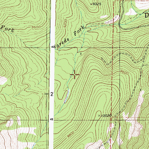Topographic Map of Staley Pasture, UT