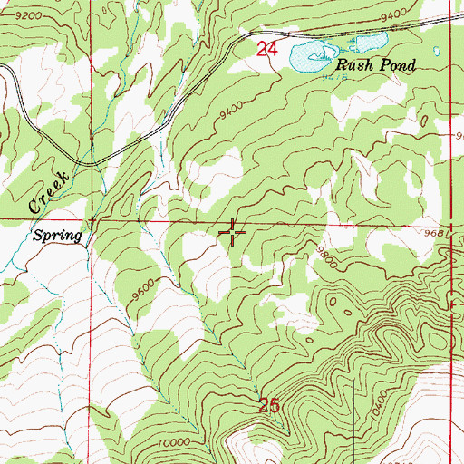 Topographic Map of Willow Lake Campground, UT