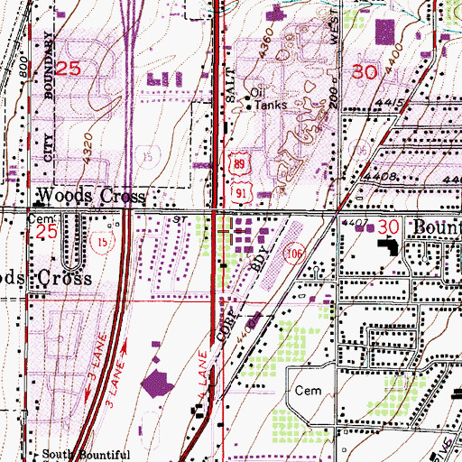 Topographic Map of Robinvale Estates, UT