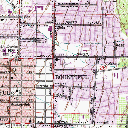 Topographic Map of Marlow, UT