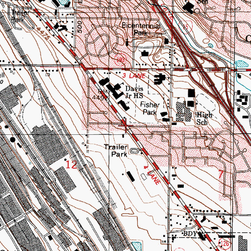 Topographic Map of Campbell Heights, UT