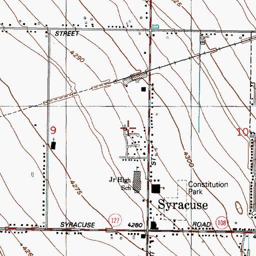 Topographic Map of Country Crossing, UT