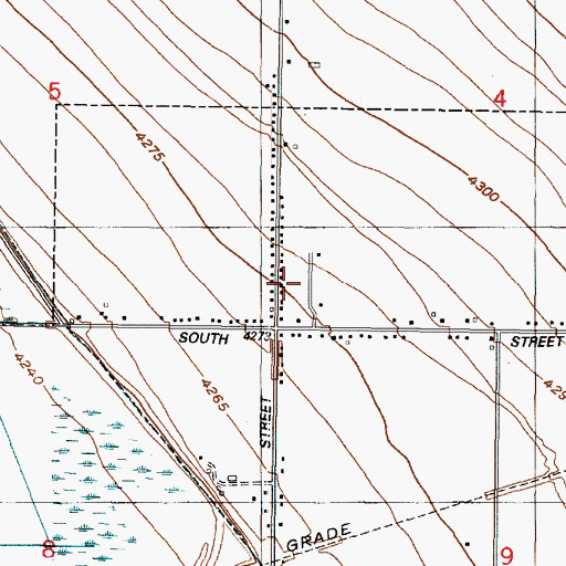 Topographic Map of Kristalyn Gardens, UT
