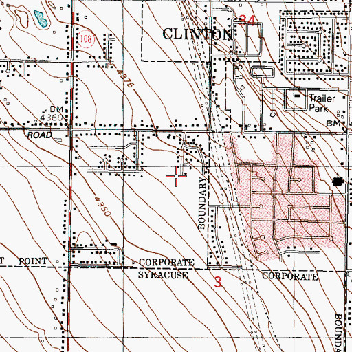 Topographic Map of Oakcrest Estates, UT