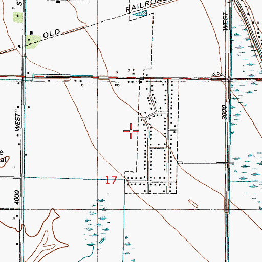 Topographic Map of Ranchettes West, UT