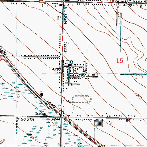 Topographic Map of Smedley Acres, UT