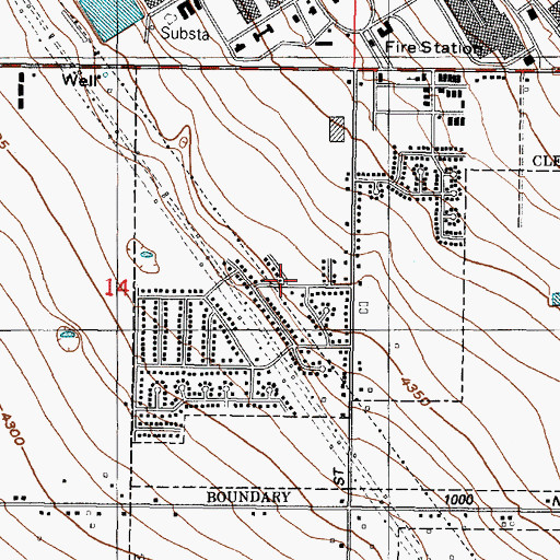 Topographic Map of Southwood, UT