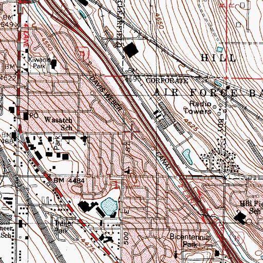 Topographic Map of Terrace View, UT