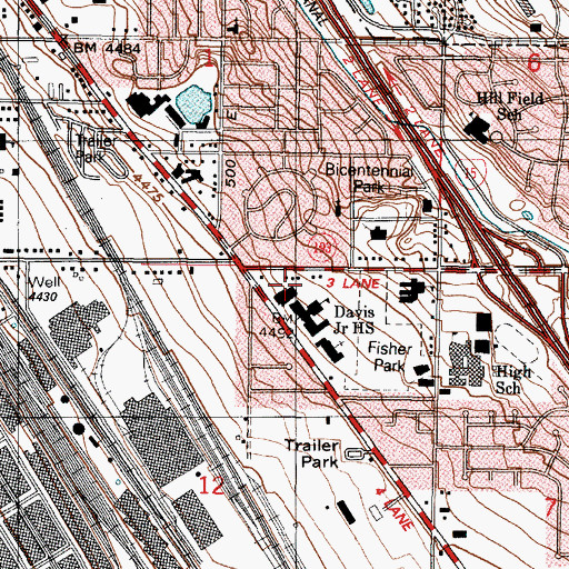 Topographic Map of Thornleys, UT