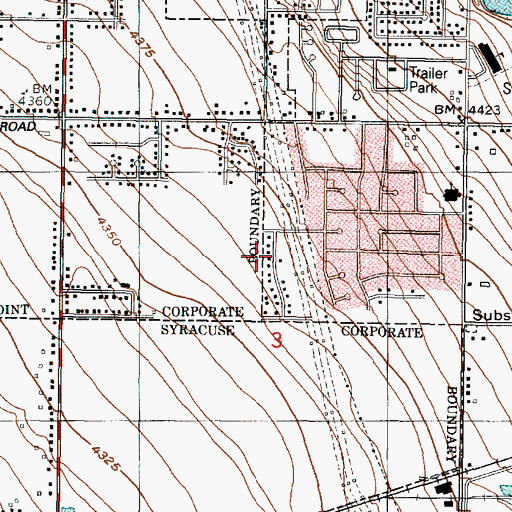 Topographic Map of Westland, UT