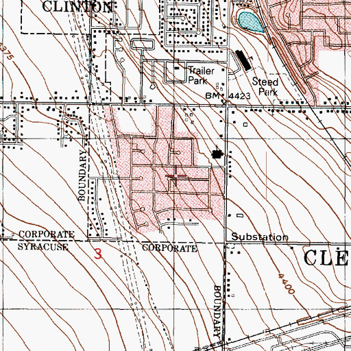 Topographic Map of Westwood Estates, UT