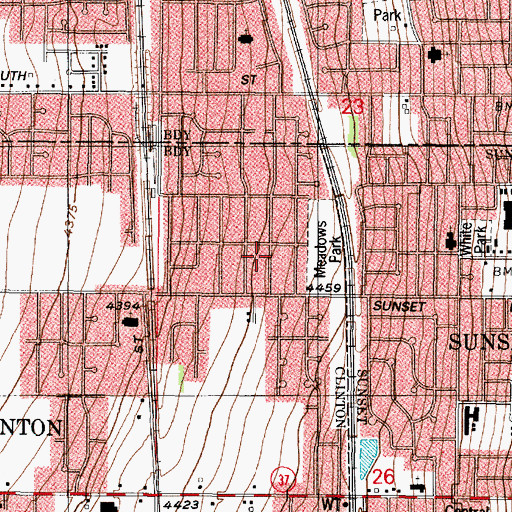 Topographic Map of Draayer, UT