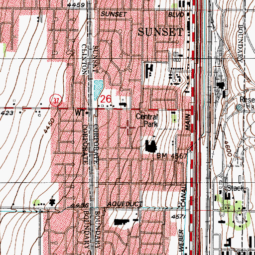 Topographic Map of Raymond Shupe Addition, UT