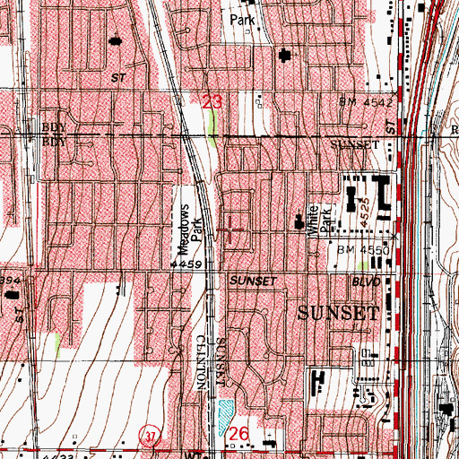 Topographic Map of Roi-Dell, UT