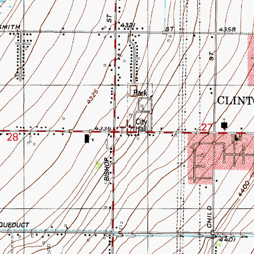 Topographic Map of Roskelley, UT