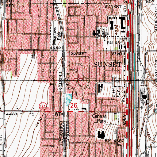 Topographic Map of Terry Dale, UT