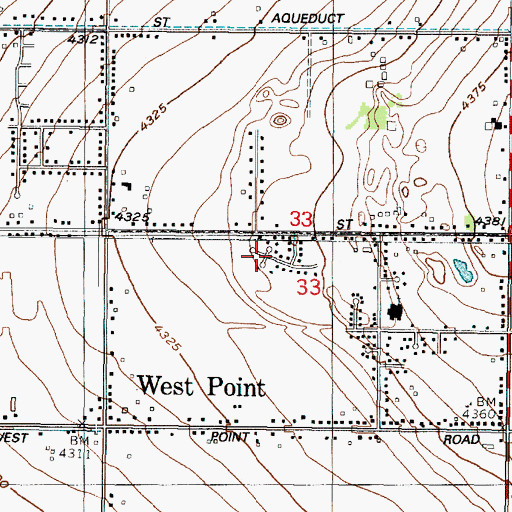 Topographic Map of Edgehill Estates, UT